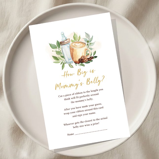 A Baby is Brewing Coffee Baby Shower How BIg Game (Criador carregado)