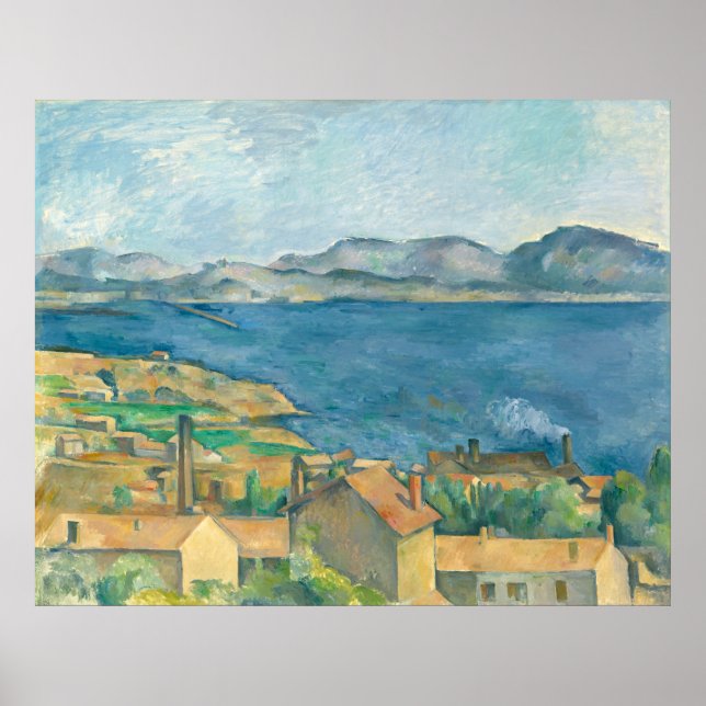 A Baía de Marselha Paul Cezanne Poster (Frente)