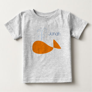 A baleia de Jonah alaranjado caçoa o t-shirt