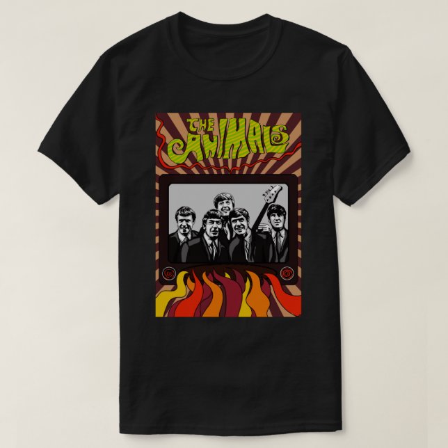 A banda dos Animais, Eric Burdon Clássico T-Shirt (Frente do Design)