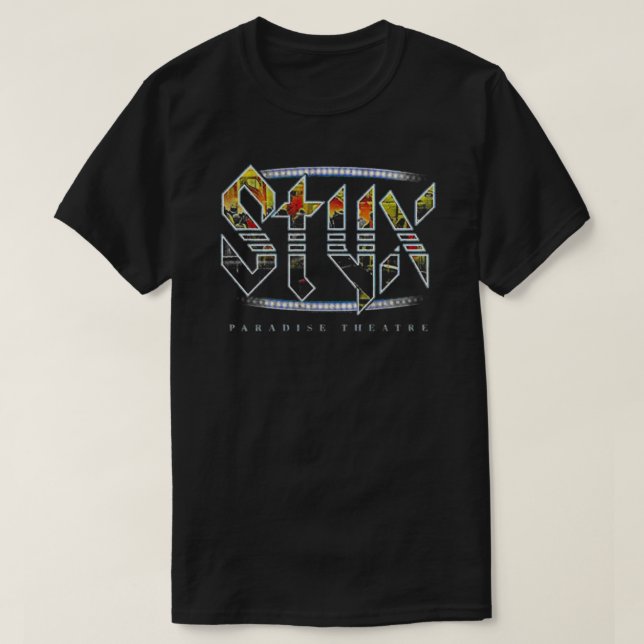 A Banda STYX Paradise Vintage Classic T-Shirt (Frente do Design)