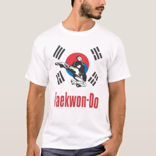 A bandeira de 327 coreanos Taekwon-Faz camisa