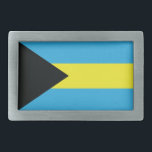 A bandeira de Bahamas<br><div class="desc">A bandeira das ilhas de Bahamas. Um triângulo preto com água-marinha e bandas amarelas.  O preto simboliza a força. A água-marinha é para o mar das caraíbas que cerca as ilhas,  e o amarelo é para a areia dourada dele é praias.</div>