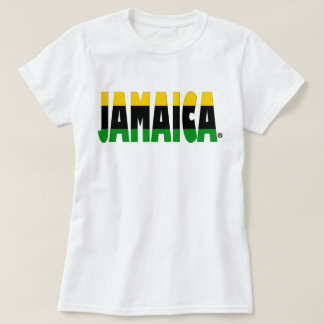 A bandeira de Jamaica colore o t-shirt jamaicano