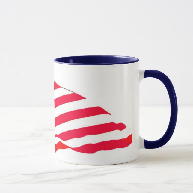 A bandeira dos Estados Unidos acena a caneca (Direita)
