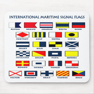 A bandeira marítima sinaliza Mousepad