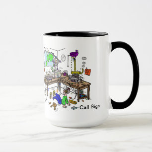 A barraca acontece caneca engraçada do radioamado