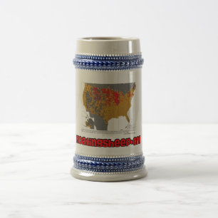 A barriga de cerveja da caneca de cerveja da