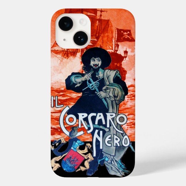 A Batalha do NEGRO CORSAIR/Navio Pirata em Vermelh (Verso)