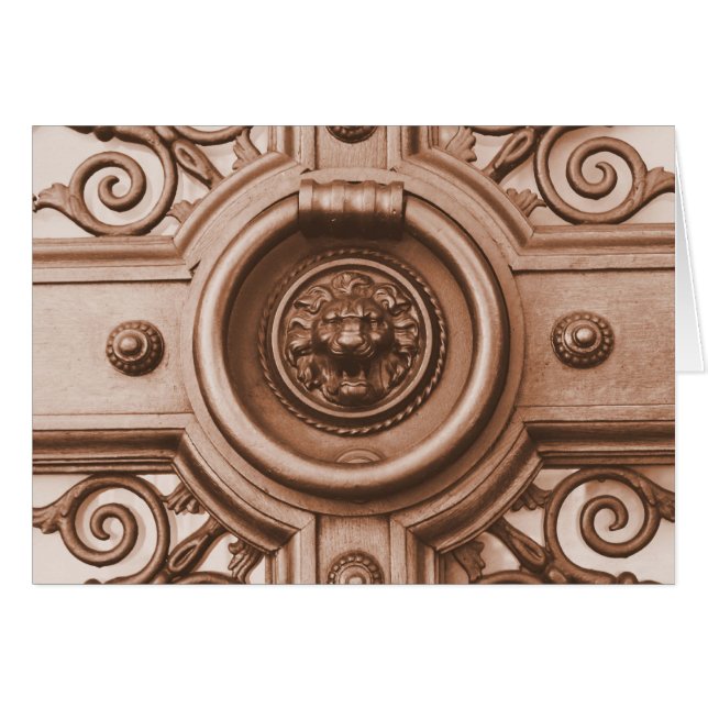 A batida e serão abertos - cartão da escritura (Frente Horizontal)