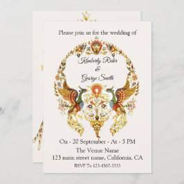 A Bela Fraqueza Dos Convites De Casamento De Aves