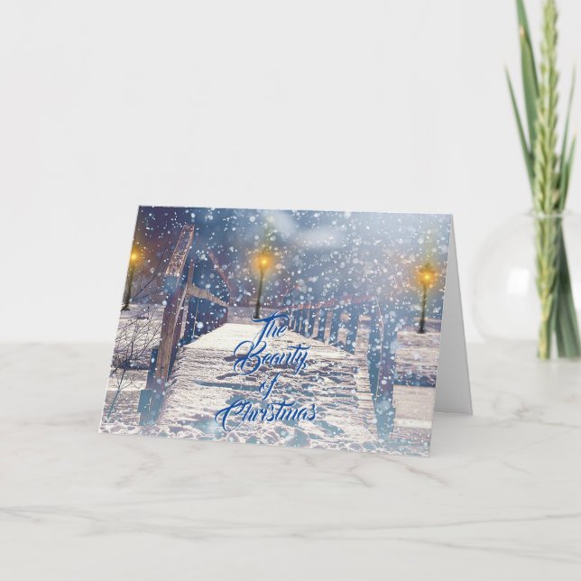 A Beleza do Cartão de Saudação de Natal (Frente)