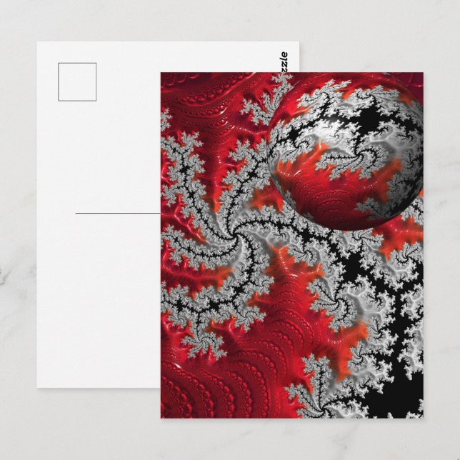 A Beleza do Cartão Postal de Mandelbrot (Frente/Verso)