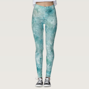 A beleza do Oceano. Aqua Crystal. Leggings