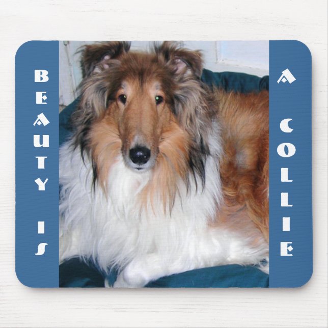 A BELEZA É UM COLLIE MOUSEPAD (Frente)