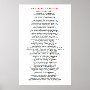 A bíblia da emergência numera o POSTER