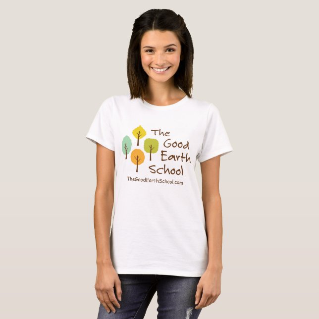 A Boa Escola da Terra - Camiseta das Mulheres (Frente Completa)