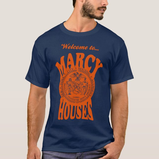 A boa vinda a Marcy abriga o t-shirt (Frente)