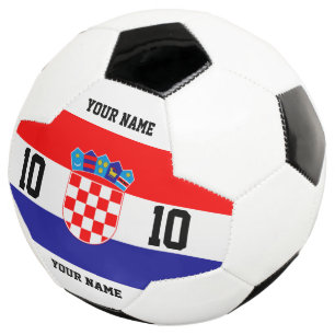 A bola de futebol da Croácia com número de camisa