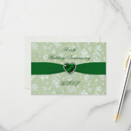 A Bold Damask 55º aniversário de casamento RSVP