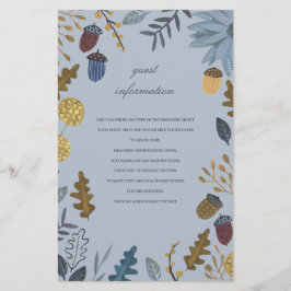 A bolota russa deixa casamento outono de informaçõ