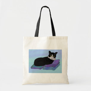A bolsa de canvas da sesta do gato do smoking