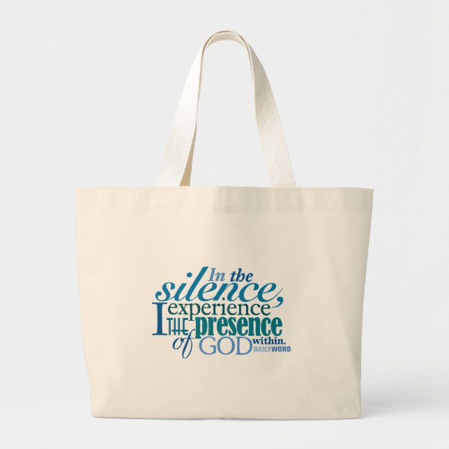 A bolsa de canvas DIÁRIA do "silêncio" de WORD® (Frente)