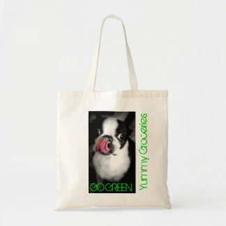 A bolsa de compra orgânica de BOSTON TERRIER