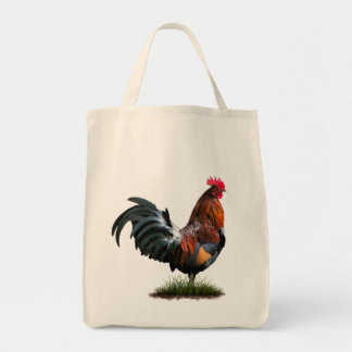 A bolsa de compra pintada do galo