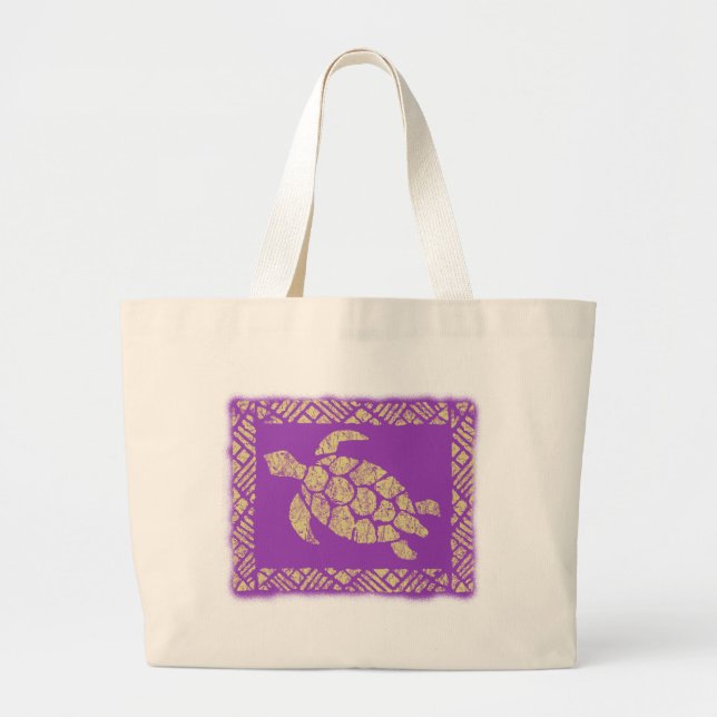 A bolsa de praia do Hawaiian do Tapa de Honu (Frente)