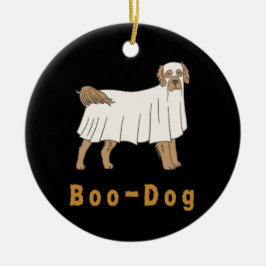 "A Boo-Dog" Ornamento do Dia das Bruxas para Mãe d