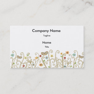 A borboleta Breezes cartão de visita
