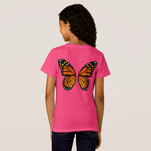 A borboleta voa o T bonito da borboleta do t-shirt