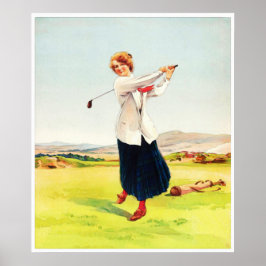 A Braw "Brassie" - Vintage Golf Art Impressão