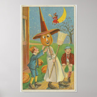 A Bruxa vintage art impressão