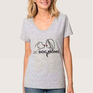 A C.C. persegue o t-shirt do V-Pescoço das mães