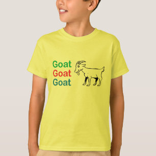 A cabra da cabra da cabra caçoa a camisa de T