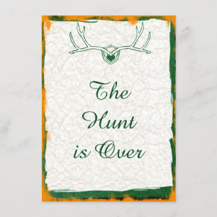 A Caça é sobre os Convites de Casamento de Antler