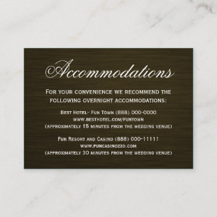 A caça está sobre a caça de cartões da acomodação