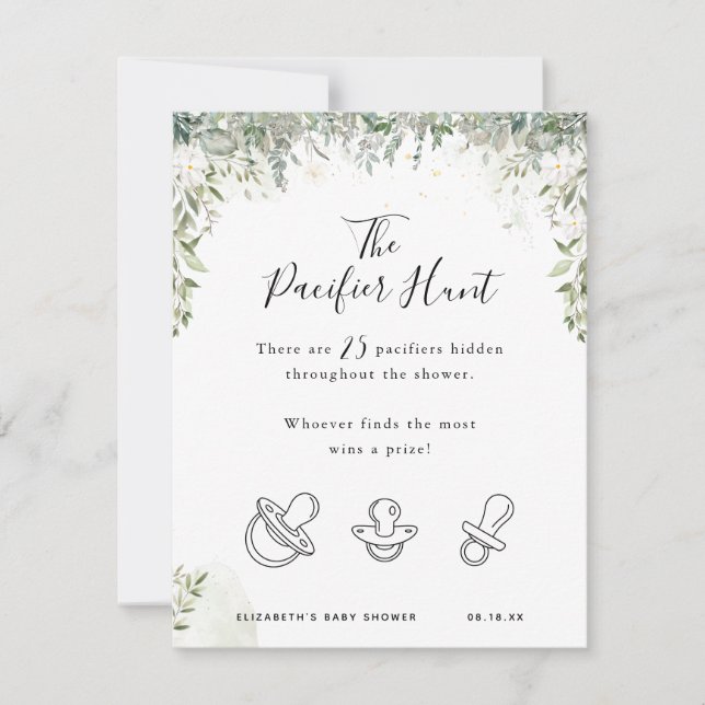 A Caça Pacificadora | Jogo Chá de fraldas (Frente)