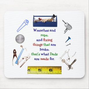A caixa de ferramentas Mousepad do pai
