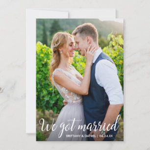 A Caligrafia Nos Casamos Cartão com fotos De Casam