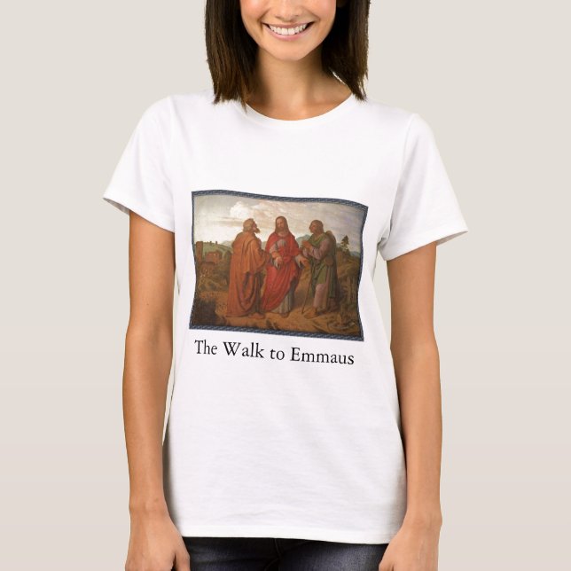A caminhada à camisa da mulher de Emmaus (Frente)