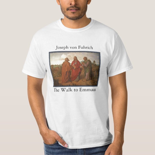 A caminhada à camisa leve dos homens de Emmaus (Frente)