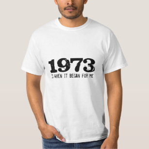 A camisa   1973 do aniversário de 40 anos é quando