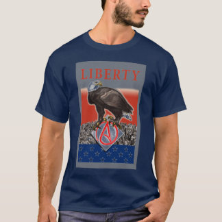A camisa ateu dos homens da liberdade de Eagle