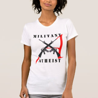 A camisa ateu militante das mulheres