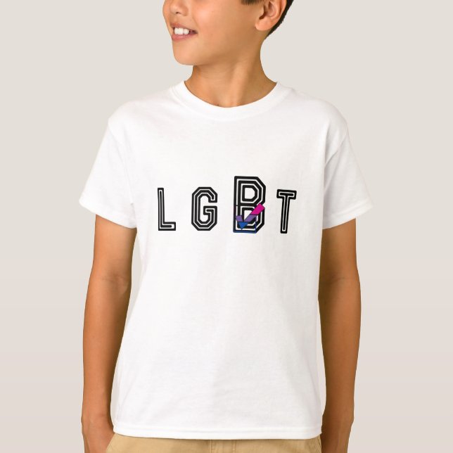 A camisa bissexual grande da visibilidade de B (Frente)