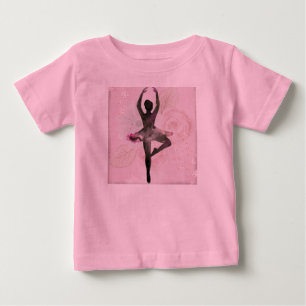 A camisa da criança do plissado da bailarina