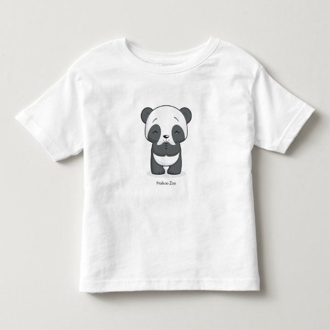 A camisa da criança feliz da panda (Frente)